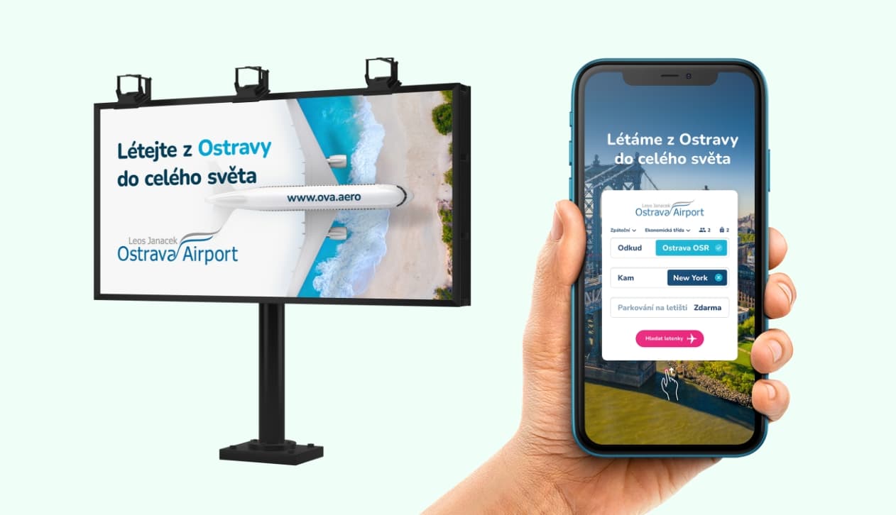 Billboardy letiště Ostrava